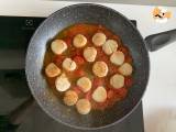 Pasta mit Jakobsmuscheln, ein eleganter erster Gang mit Meeresfrüchten - Zubereitung Schritt 5