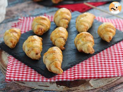 Blätterteigcroissants mit Schinken und Frischkäse - foto 4