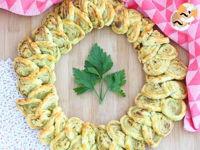 Blätterteigkranz mit Pesto zum Aperitif - foto 2