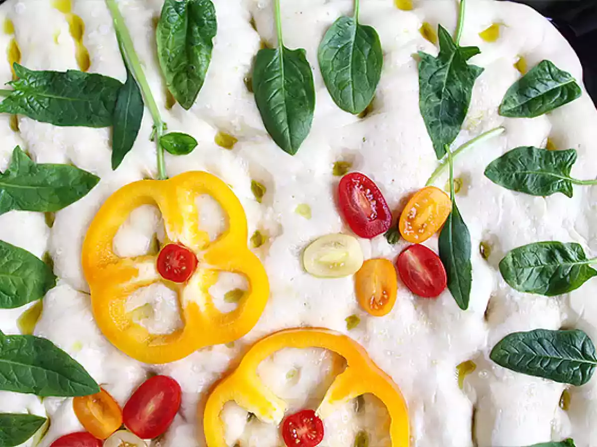 Blumige Focaccia – Focaccia-Kunst - foto 7