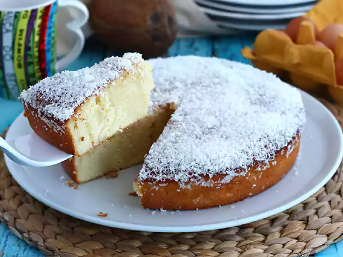 Brasilianischer Kokosnusskuchen - Bolo toalha felpuda