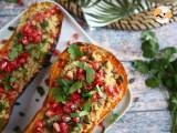 Butternut gefüllt mit Quinoa und Granatapfel, foto 1