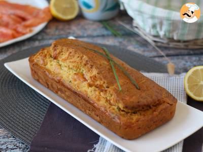 Cake mit Räucherlachs, Zitrone und Schnittlauch - foto 3