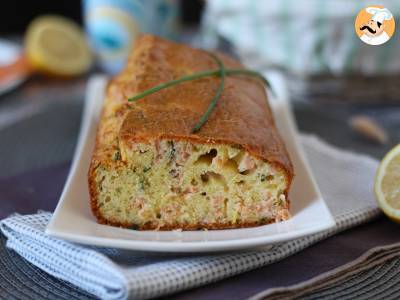 Cake mit Räucherlachs, Zitrone und Schnittlauch - foto 4