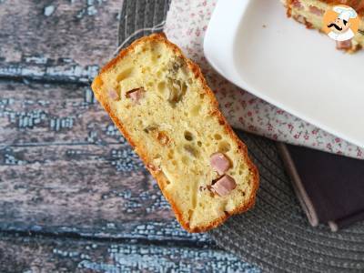 Cake mit Schinken, Oliven und getrockneten Tomaten mit Skyr - foto 3