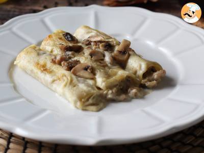 Cannelloni mit Champignons und Wurst - foto 2