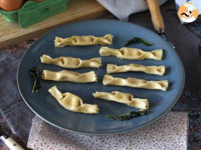 Caramelle, die bonbonförmigen Ravioli, Füllung mit Kürbis und Ricotta - foto 3