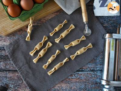 Caramelle, die bonbonförmigen Ravioli, Füllung mit Kürbis und Ricotta - foto 4