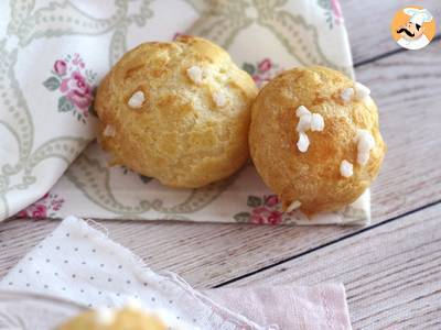 Chouquettes, Brandteig mit Perlzucker - foto 3