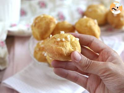 Chouquettes, Brandteig mit Perlzucker - foto 4