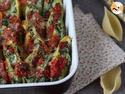 Conchiglioni, gefüllt mit Ricotta und Spinat: ein unwiderstehliches vegetarisches Gericht aus dem Ofen - foto 4