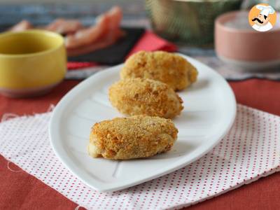 Croquetas de jamón en freidora de aire ¡Con poco aceite pero igual de crujientes! - foto 2