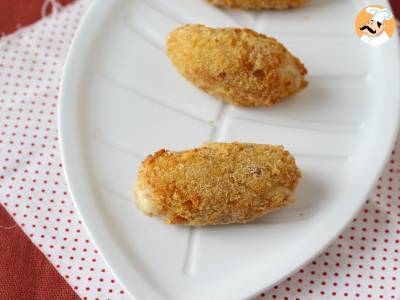 Croquetas de jamón en freidora de aire ¡Con poco aceite pero igual de crujientes! - foto 4