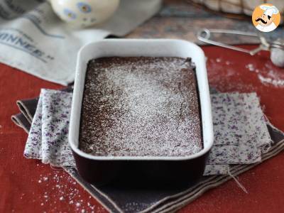 EXTRA schmelzender Schokoladenkuchen mit Kastaniencreme mit nur 4 Zutaten - foto 6