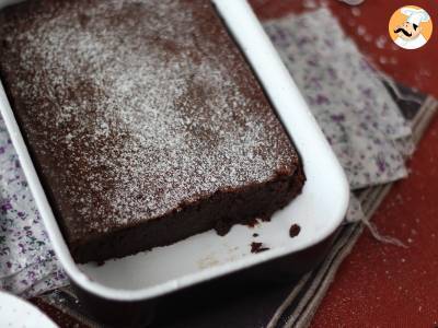 EXTRA schmelzender Schokoladenkuchen mit Kastaniencreme mit nur 4 Zutaten - foto 8