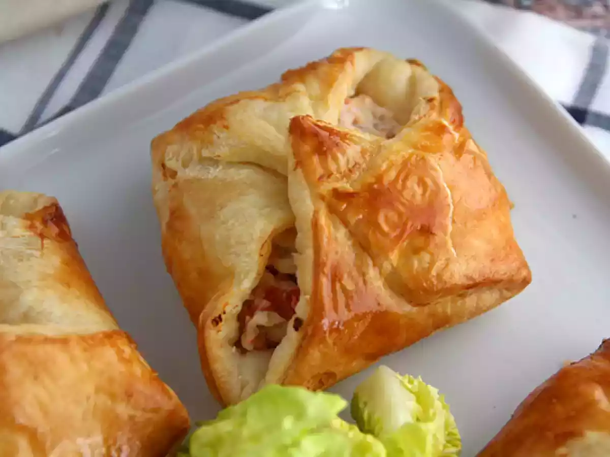 Fagottini mit geräuchertem Lachs und Ziegenkäse - foto 2