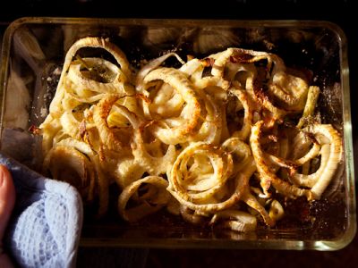 Fenchel gebacken mit Parmesan