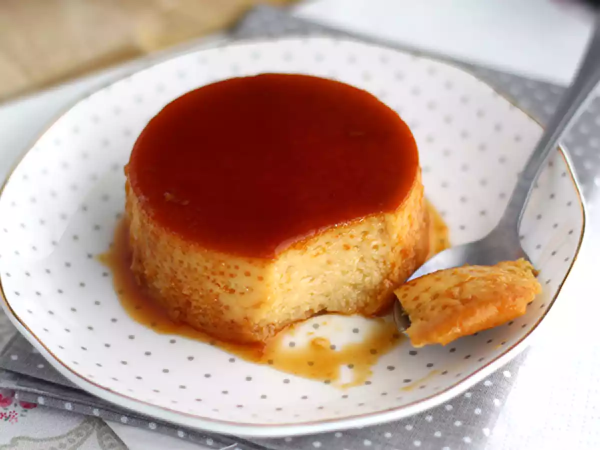 Flan mit eingedickter Milch