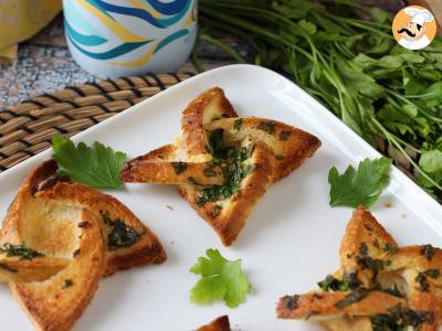 Garlic bread Sternchenart mit Toastbrot - foto 3