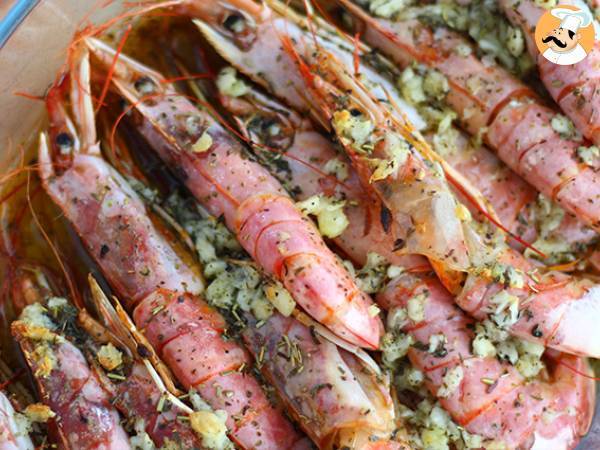 Gebackene Gambas mit Knoblauch und Kräutern - foto 3