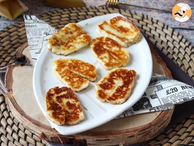 Gebackener Halloumi in der Pfanne als süß-salzige Version mit Honig und Rosmarin - foto 3