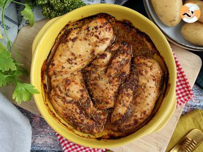 Gebackenes Hähnchen mit Honig und Senf