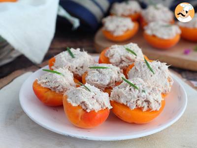 Gefüllte Aprikosen mit Thunfisch und Rosmarin - foto 2