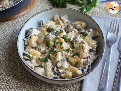 Gnocchi mit Pilzen, ein schmackhafter und einfacher erster Gang - foto 4