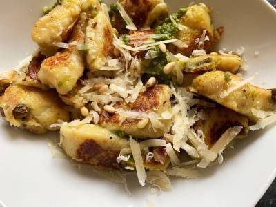 Gnocchi-Mozza mit grünem Pesto - foto 3