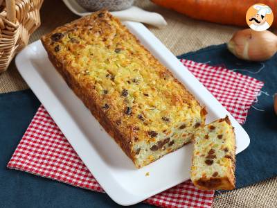 Grießkuchen mit Zucchini und Karotten