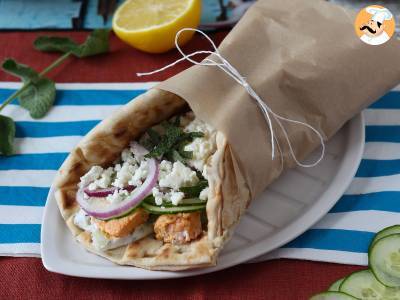 Gyros mit Lachs, das perfekte griechische Fischsandwich für den Sommer! - foto 5