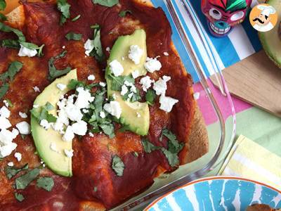 Hähnchen-Enchiladas mit Chili-Sauce