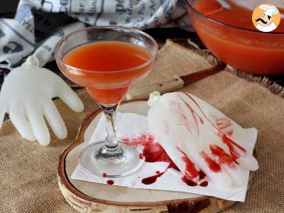 Halloween-Cocktail mit handgeformtem Eiswürfel - einfaches Tutorial! - foto 4