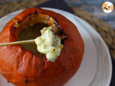 Herbstliches Fondue mit Reblochon in einem Kürbis! - foto 2