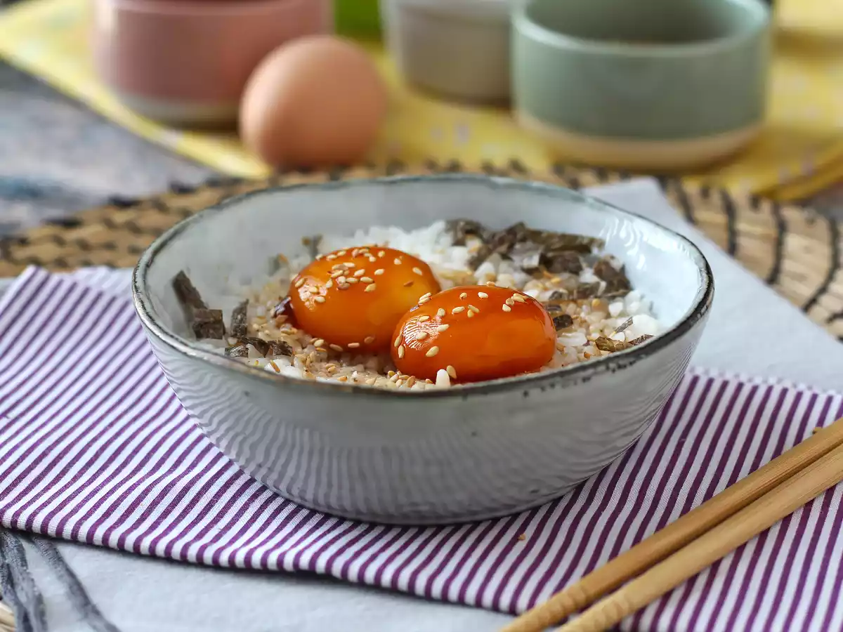 In Sojasauce kandierte Eigelbe - foto 4