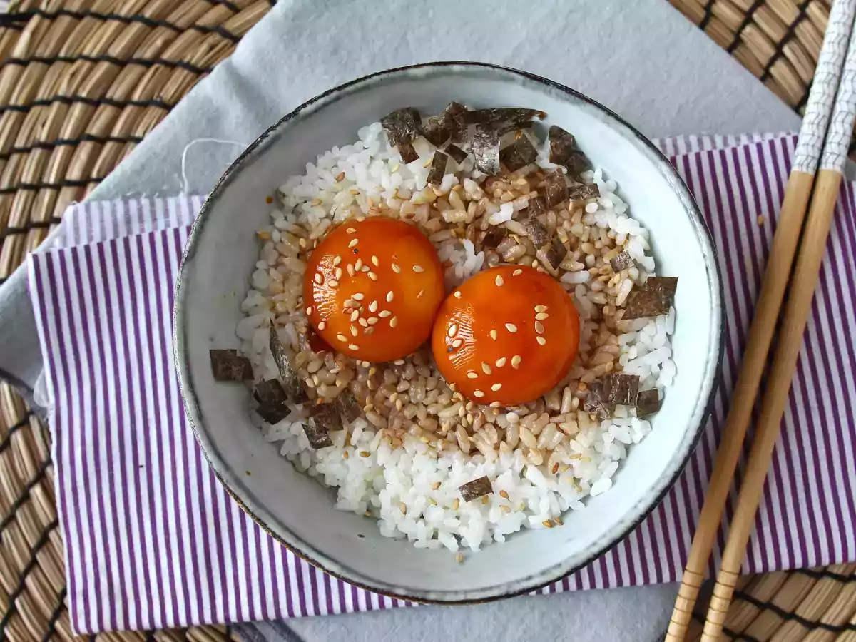 In Sojasauce kandierte Eigelbe - foto 6