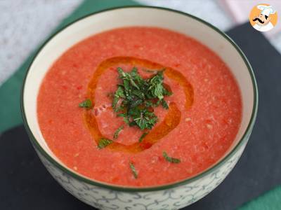 Kalte Suppe mit Wassermelone und Tomate - foto 3