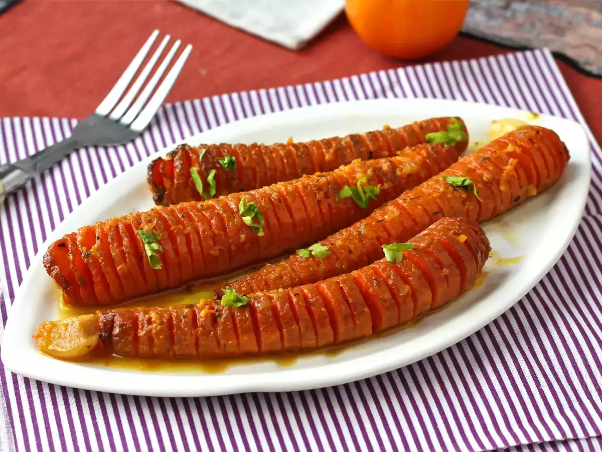 Karotte in Honig-Clementinen-Sauce - foto 3