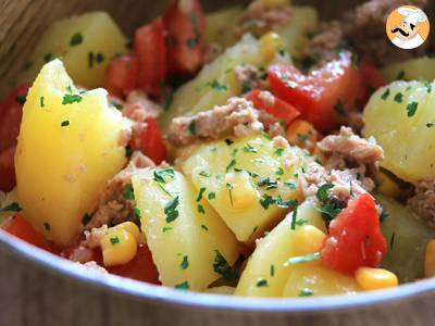 Kartoffel-Thunfisch-Tomatensalat