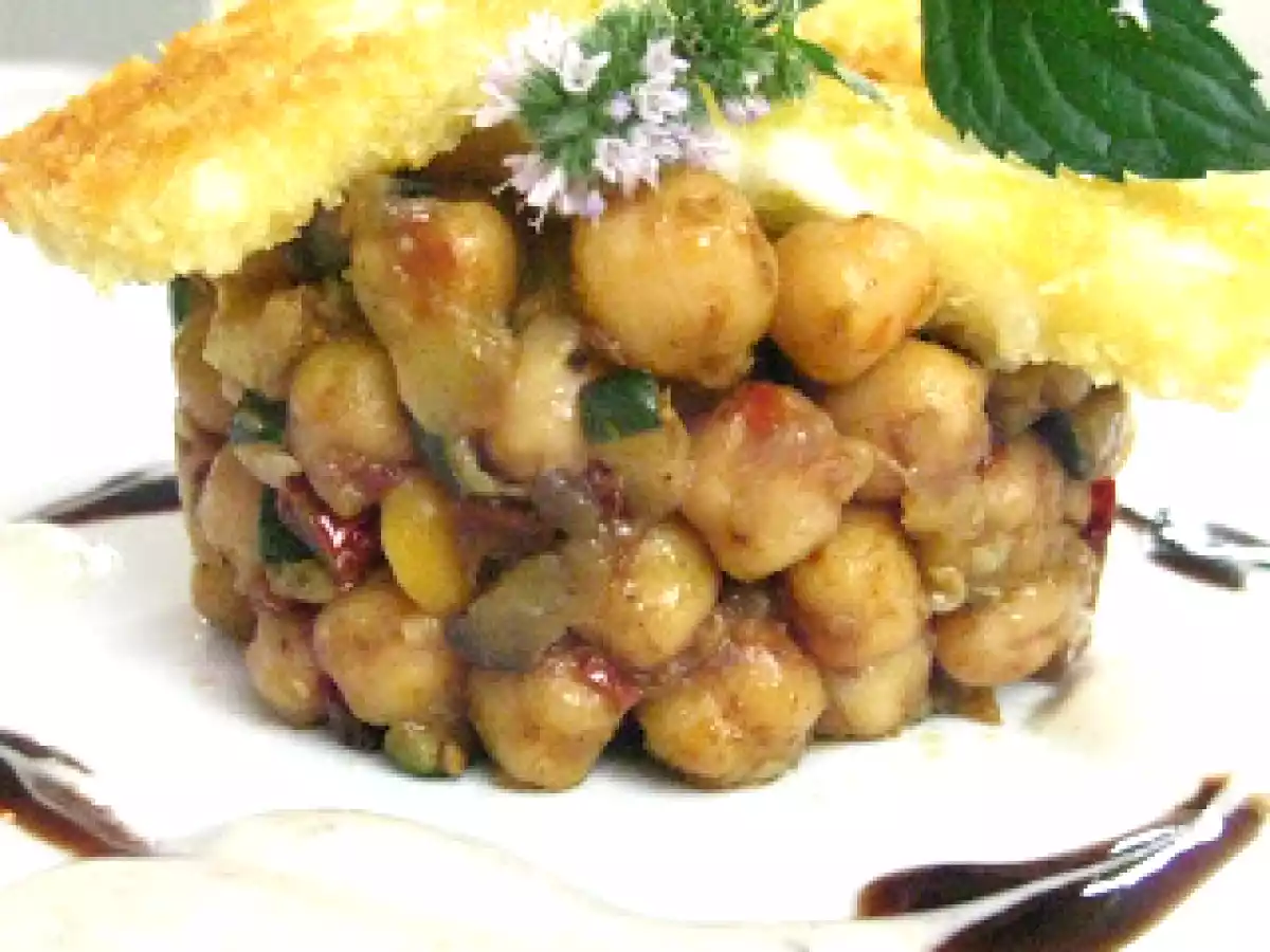 Kichererbsen mit gebackenem Ziegenkäse - foto 2