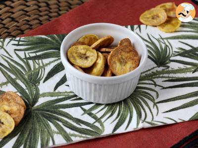 Kochbananenchips in der Heißluftfritteuse