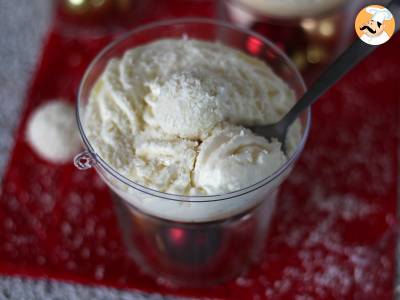 Kokosnussgläser nach Raffaello-Art ohne Backen - ein märchenhaftes Dessert in einer Schneekugel - foto 2