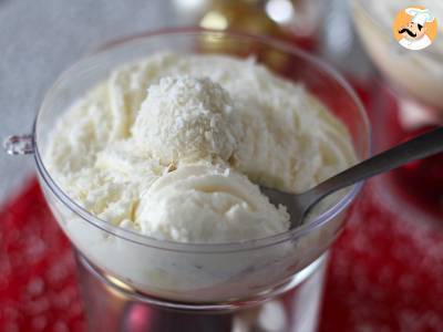 Kokosnussgläser nach Raffaello-Art ohne Backen - ein märchenhaftes Dessert in einer Schneekugel - foto 5