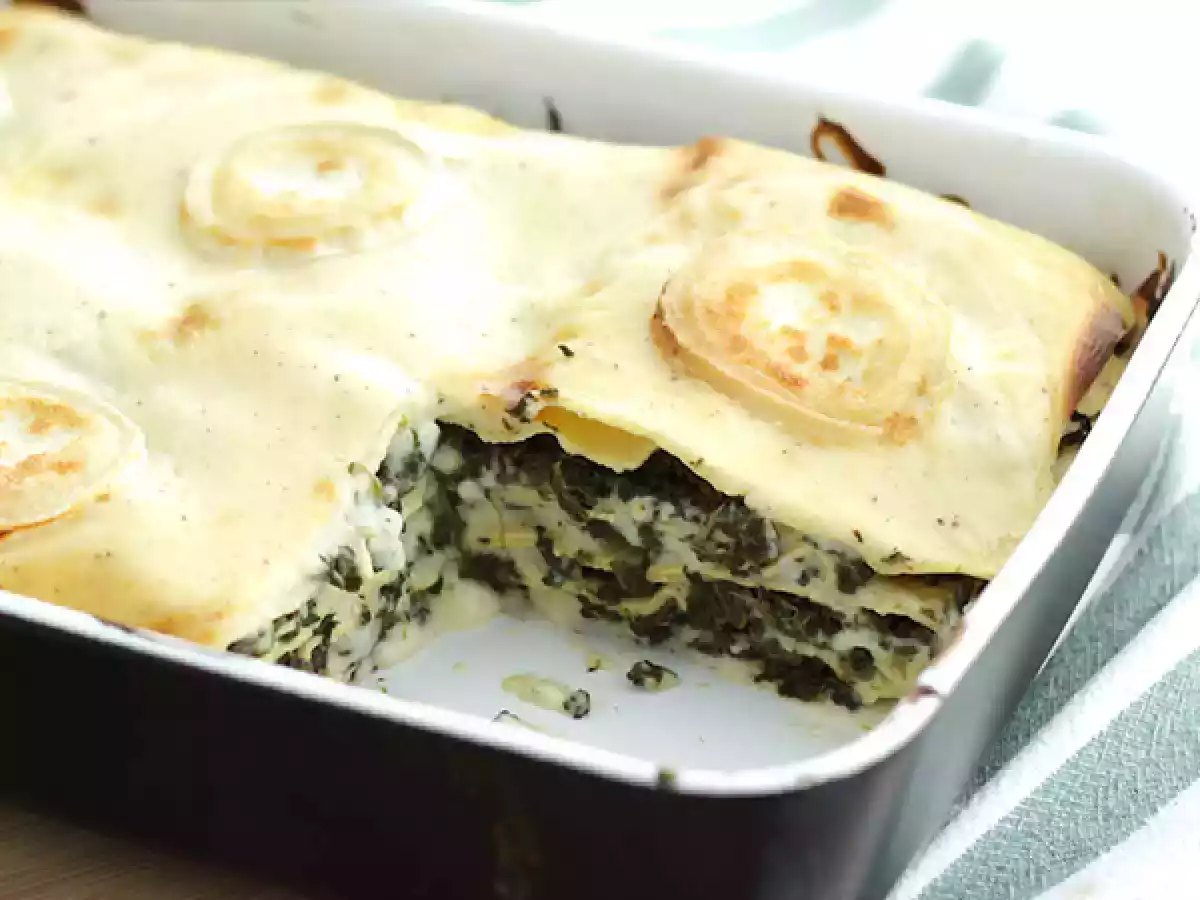 Lasagne mit Spinat und Ziegenkäse - foto 4