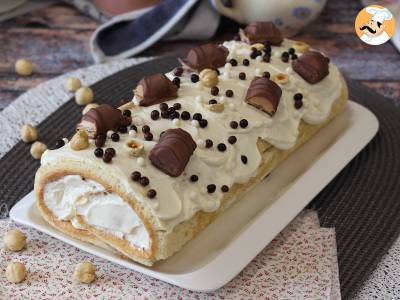 Leicht gerollt mit Kinder Bueno-Geschmack, perfekt als Geburtstagskuchen oder als Weihnachtsstollen! - foto 4