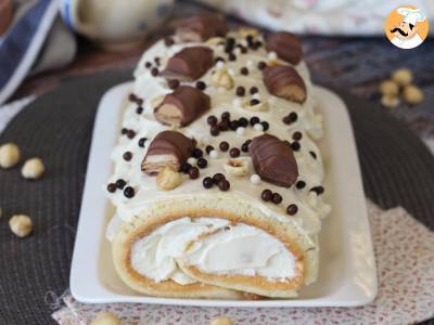 Leicht gerollt mit Kinder Bueno-Geschmack, perfekt als Geburtstagskuchen oder als Weihnachtsstollen! - foto 6