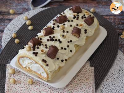 Leicht gerollt mit Kinder Bueno-Geschmack, perfekt als Geburtstagskuchen oder als Weihnachtsstollen! - foto 8