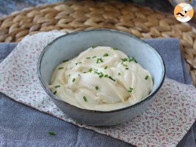 Leichte Mayonnaise mit hartgekochten Eiern und ohne Öl! Perfekt, wenn man keine rohen Eier essen kann. - foto 5