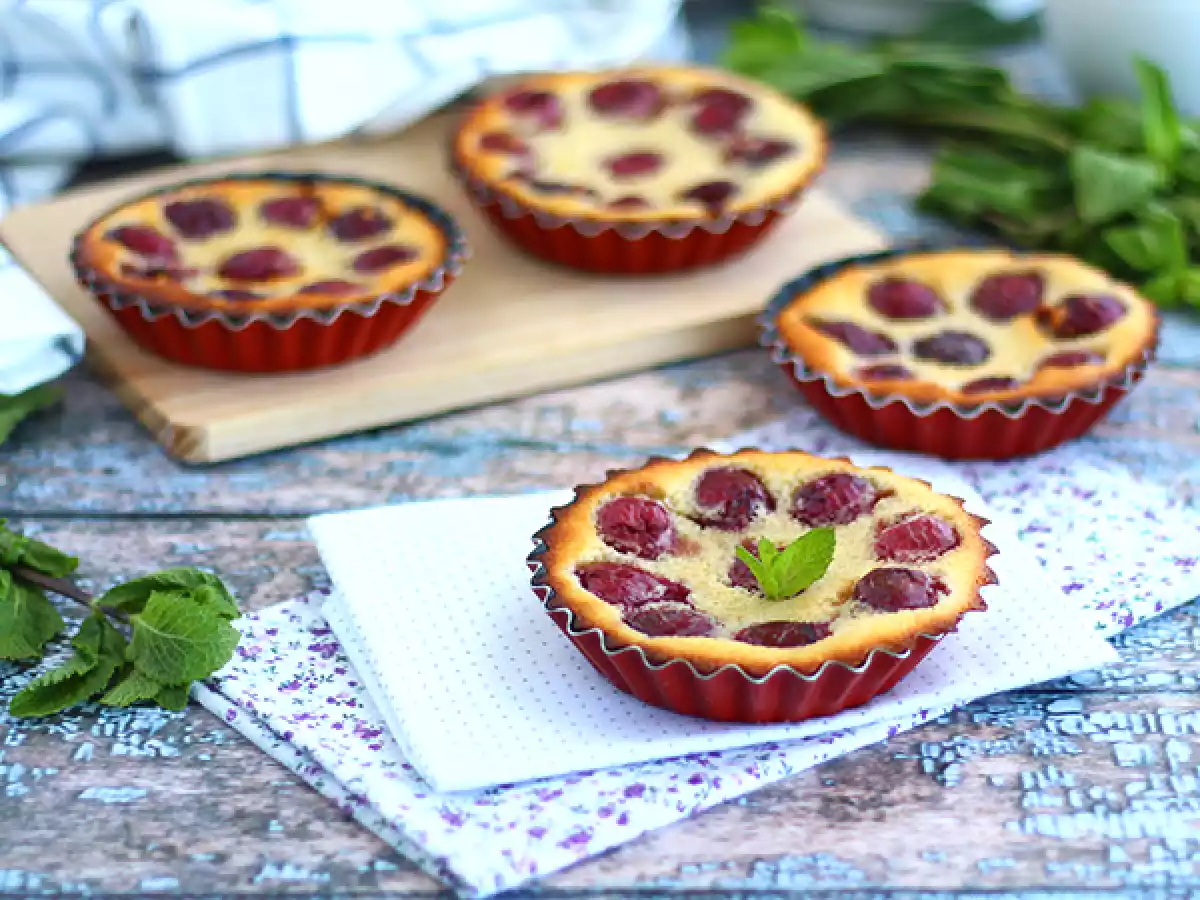 Mini Clafoutis mit Kirschen, glutenfrei - foto 2