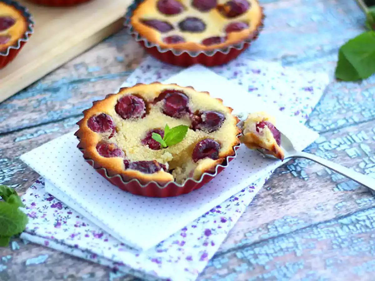 Mini Clafoutis mit Kirschen, glutenfrei - foto 3